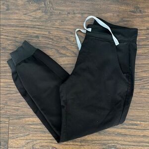 Black Jogger Pants with Drawstring